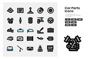 Cars Parts Icon Pack, a Duotone Icon by erifqizeicon (Thumbnail 2 of 3)