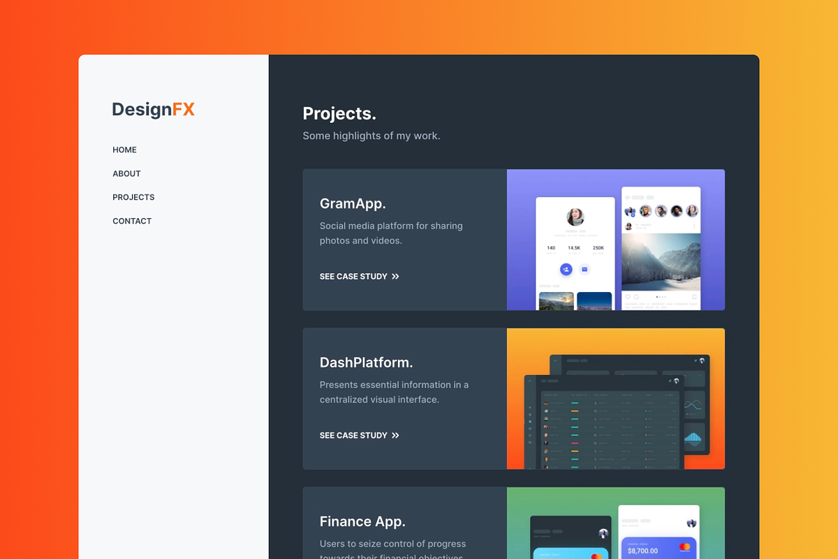 DesignFX — Portfolio Framer Template, a Landing Page Template by zadstudio (Photo 2 of 5)