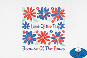 Land of the Free Floral PNG, a Seasonal Illustration by Daily.Designs (Thumbnail 1 of 5)