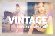 Vintage Light Leak Bundle, a Texture Graphic by Feather & Sage Design (Thumbnail 1 of 15)
