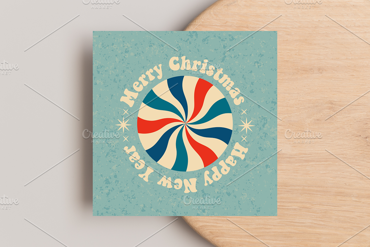 Retro Christmas Greeting Cards, a Decorative Illustration by Art's and patterns (Photo 16 of 19)