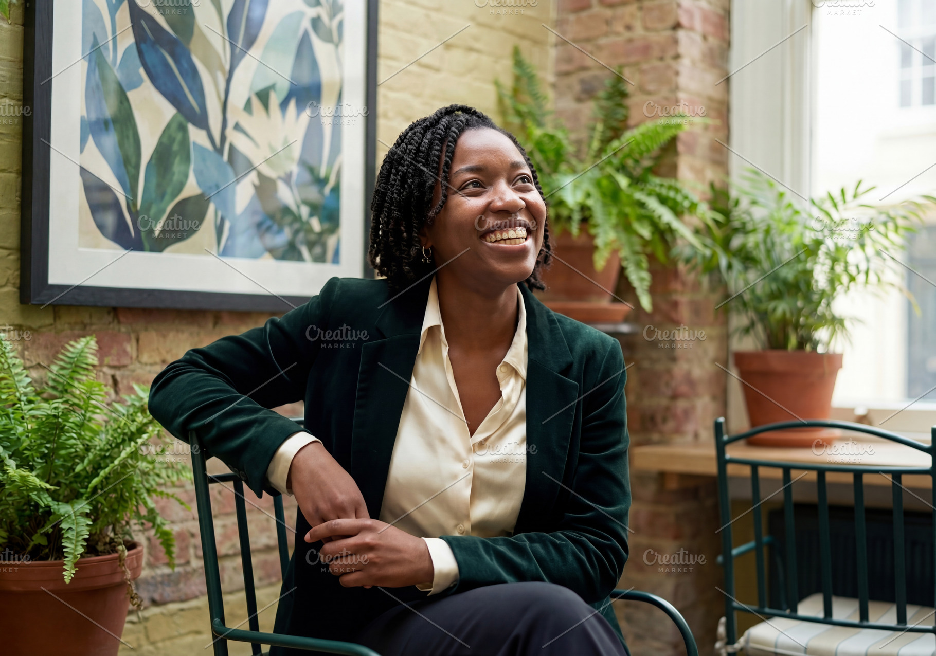 Confident Black Woman Smiling, a Person Photo by Virgo Studio