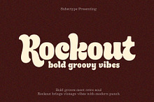 Rockout - Modern Groovy Font