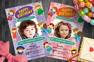 Kid Birthday invitation, an Invitation Template by Saphari