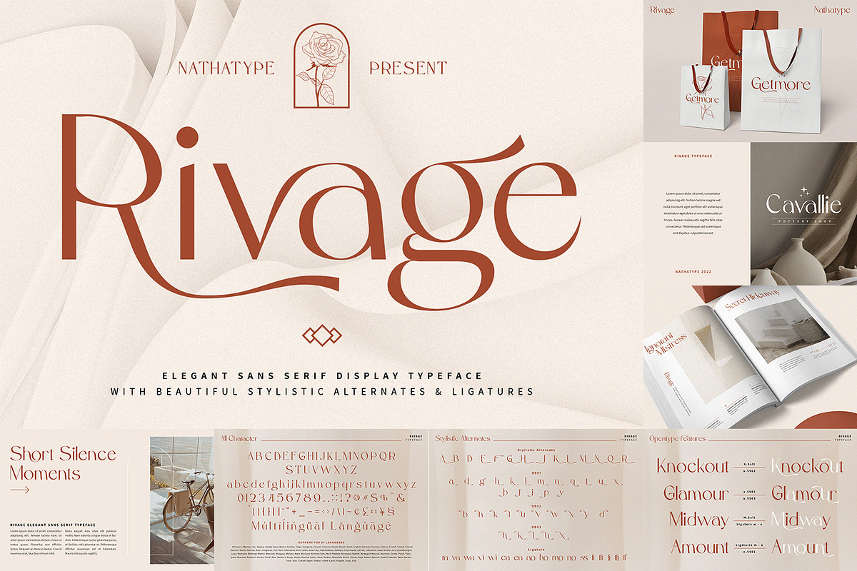 Modern Display Font Bundle 2, a Script Font by Nathatype (Photo 2 of 11)