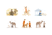 Faceless Eid Al-Adha Illustrations, a Seasonal Illustration by Berkah Studio (Thumbnail 8 of 9)