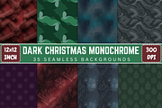 Dark Christmas Monochrome Background, a Background Photo by Ink Gallery (Thumbnail 1 of 2)