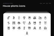 House plants icons, an Outline Icon by Wencory (Thumbnail 1 of 2)