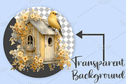 Whimsical Yellow Spring Clipart PNG, an Illustration by Canvas Craft (Thumbnail 2 of 7)