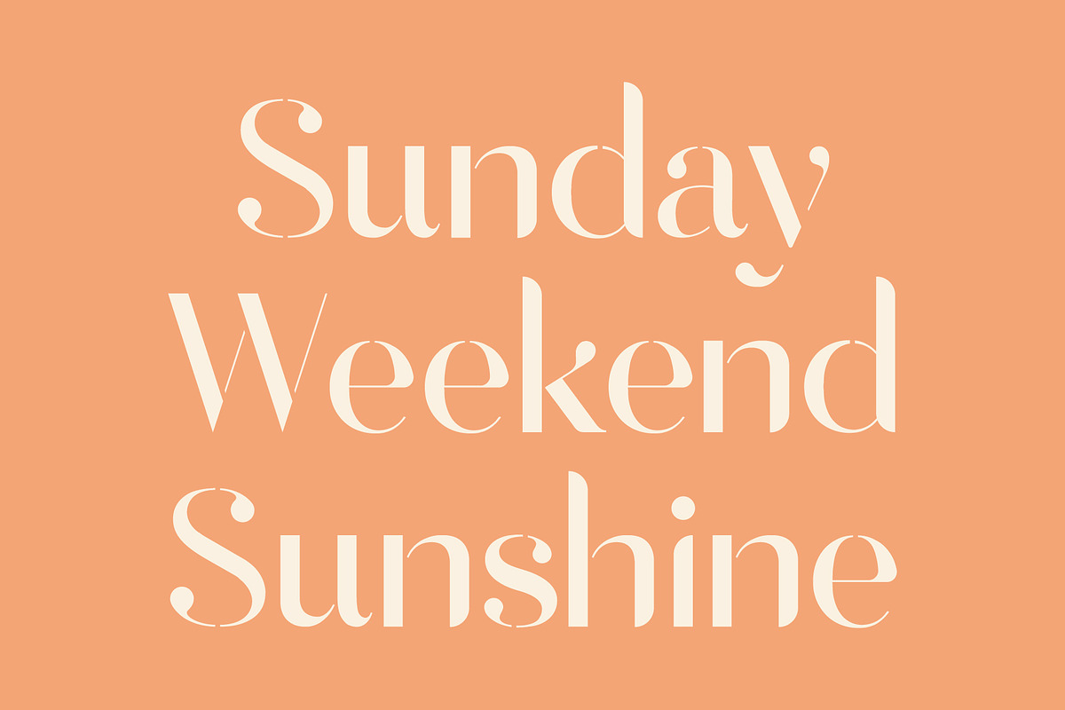 Kayleigh | Stencil San Serif Font, a Font by Monterey Studio (Photo 2 of 9)