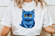 Blue Halloween Bundle Watercolor PNG, an Illustration by Pixels.Craft (Thumbnail 5 of 7)
