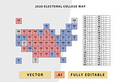 Electoral College USA State Map, an Object Graphic by MarkieAnn Creative (Thumbnail 3 of 4)