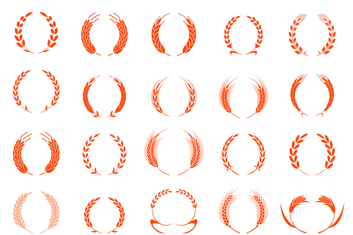 Wreath of wheat ears., a Graphic by Riots Brush