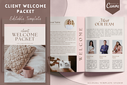 Canva Client Welcome Packet Template, a Magazine Template by Alloura Template Studio (Thumbnail 1 of 7)