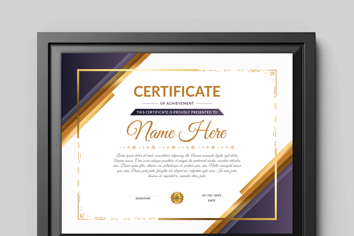 Creative Certificate Design Template, a Stationery Template by MRI STUDIO