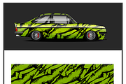 Bold Tiger Stripe Car Wrap, an Object Illustration by CarWrap design (Thumbnail 2 of 4)