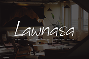 Lawnasa - Aesthetic Font, a Handwritten Font by Iqsiart Studio (Thumbnail 1 of 6)