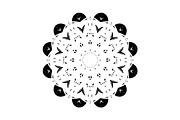 Modern Black and White Mandala Pack, a Decorative Illustration by NJ Himel (Thumbnail 35 of 101)