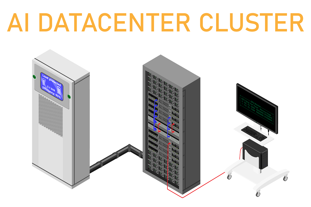 AI Infrastructure Kit, a Technology Illustration by Viktorijareut (Photo 2 of 6)