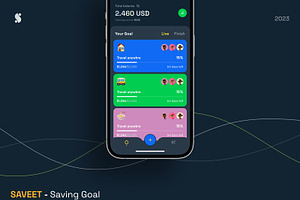 Saveet - Saving Goal Money UI KIT