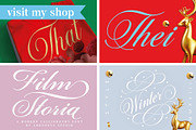 Shalefrost Nova: Calligraphy Font, a Script Font by Andfonts (Thumbnail 6 of 6)