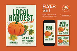 Local Harvest Festival Flyer, a Flyer Template by graphicook