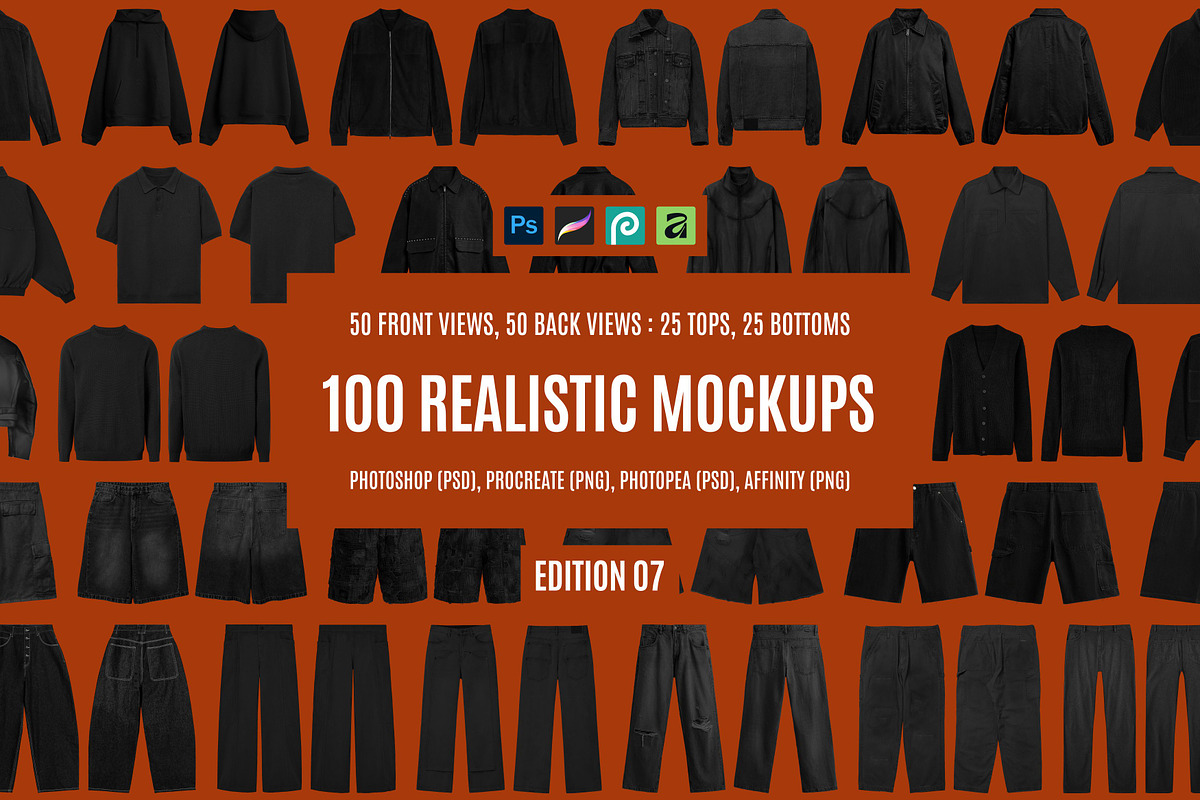 Clothing Brand Kit, Photoshop PSD, a Hoody Mockup by AtelierDuVow (Photo 1 of 10)