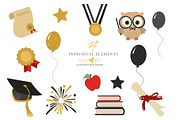Little Graduate Kids Clipart, an Illustration by Oh Darling Graphics (Thumbnail 3 of 3)