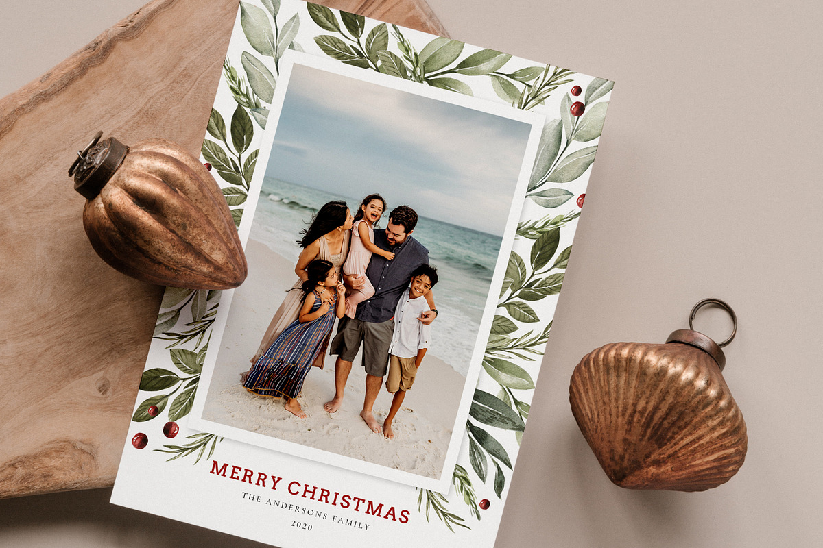 Christmas Card Template CD213, a Card Template by Salsal Design (Photo 1 of 4)