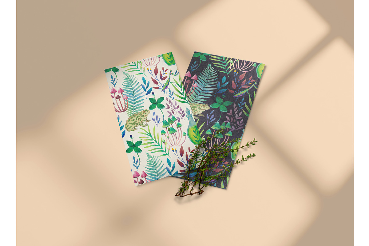 Fairy forest. Patterns and elements, a Decorative Illustration by Robusta (Photo 9 of 17)