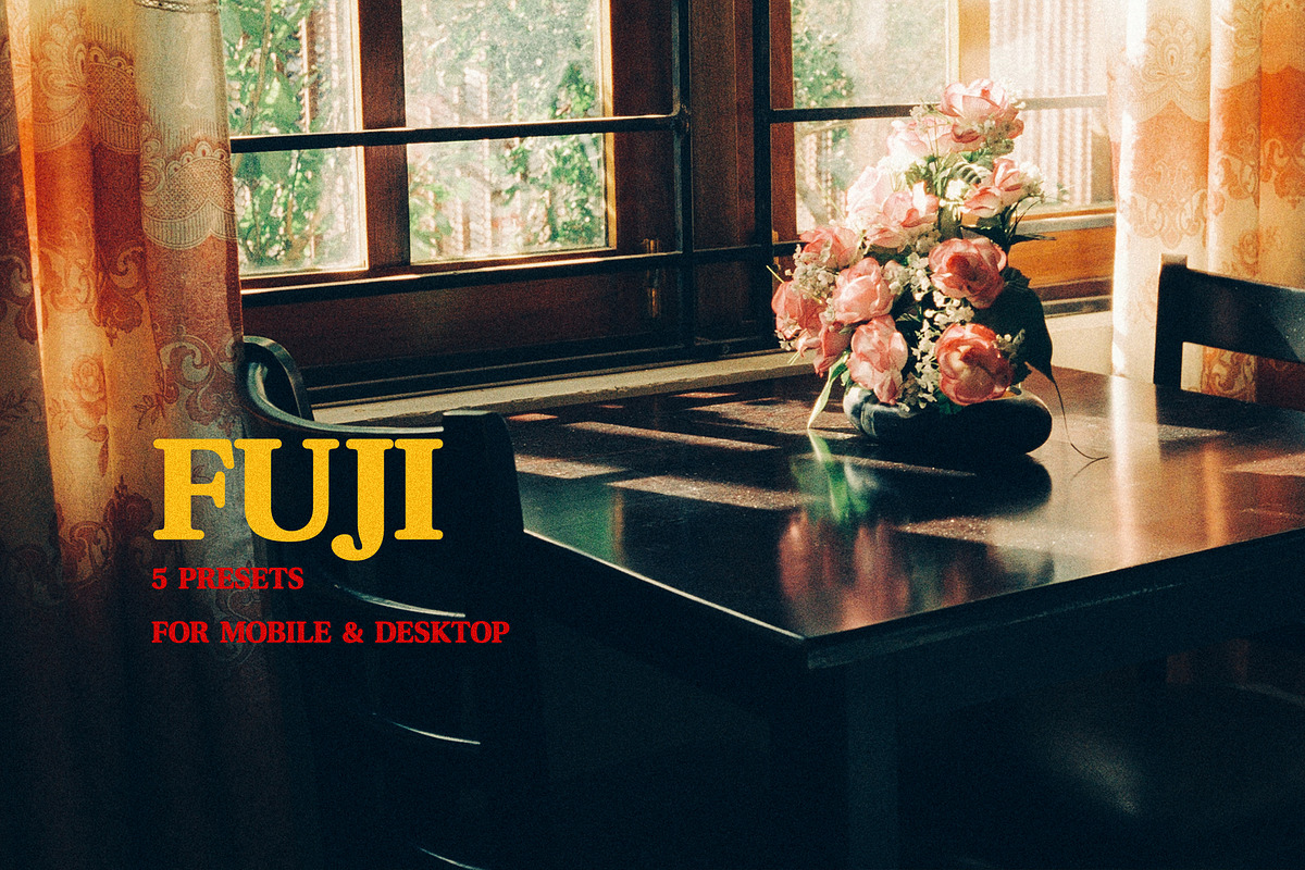 FUJI PRESETS | LR Mobile & Desktop, a Preset Add-On by El Oasis Market (Photo 1 of 6)