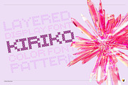 Kiriko – Layered Pattern Font, a Font by Kevin Foley Fonts (Thumbnail 1 of 13)
