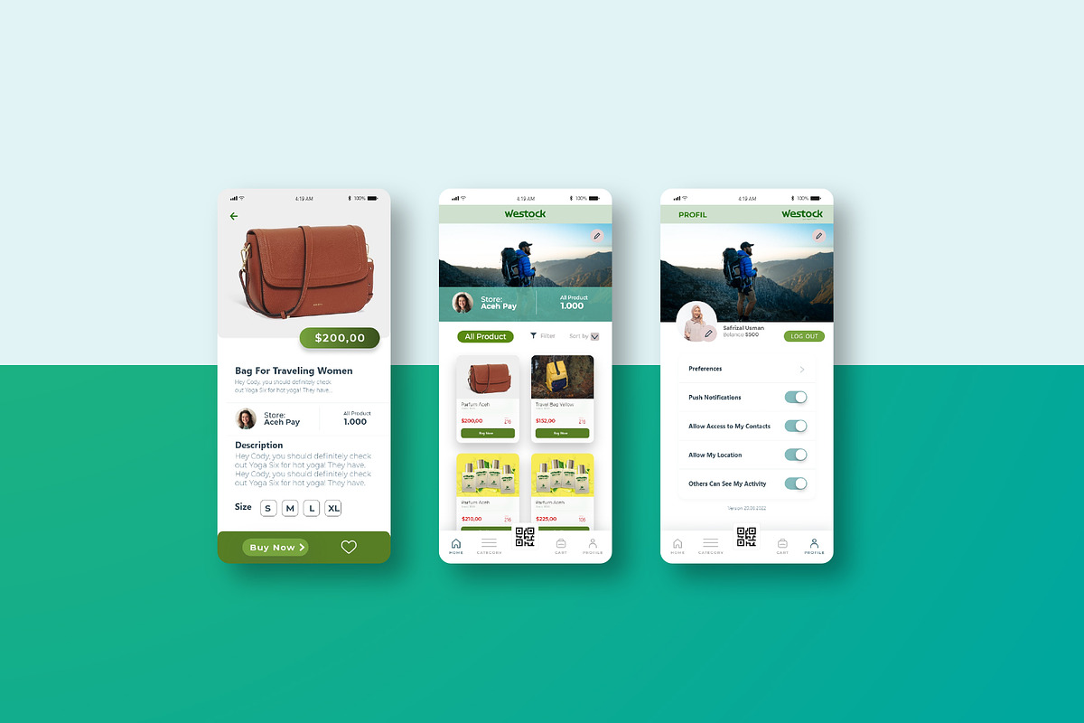 Westock - UI KIT Template APP, an App Template by Beside Std (Photo 4 of 4)