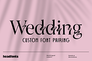 The Wedding Font Duo III, a Serif Font by Headfonts (Thumbnail 1 of 10)