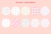 Back to School Pastel Patterns, a Pattern Graphic by Digitaliya (Thumbnail 2 of 6)