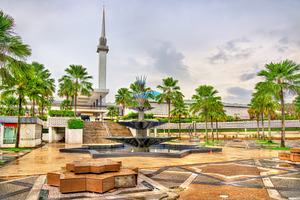 National Mosque of Malaysia in Kuala Lumpur, an Architecture Photo by Leonid Andronov