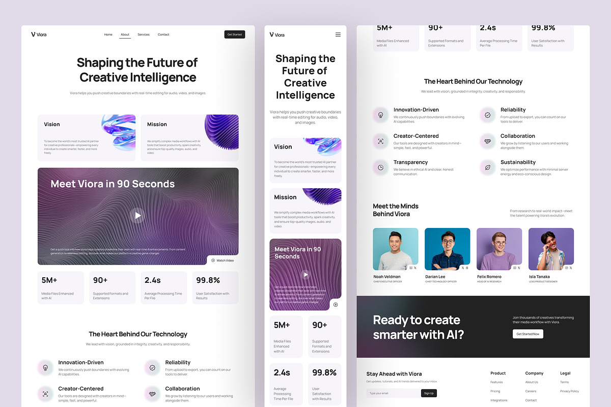 Viora - AI Technology Website, an UI Kit Template by peterdraw (Photo 3 of 7)