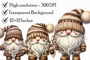 Funny Gnome Watercolor Clipart, an Illustration by Libby Wishes (Thumbnail 7 of 7)
