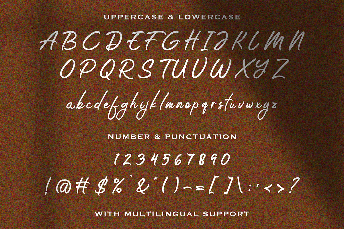 Riqage Tamy - Brush Script Font, a Script Font by fluffstudio (Photo 9 of 9)