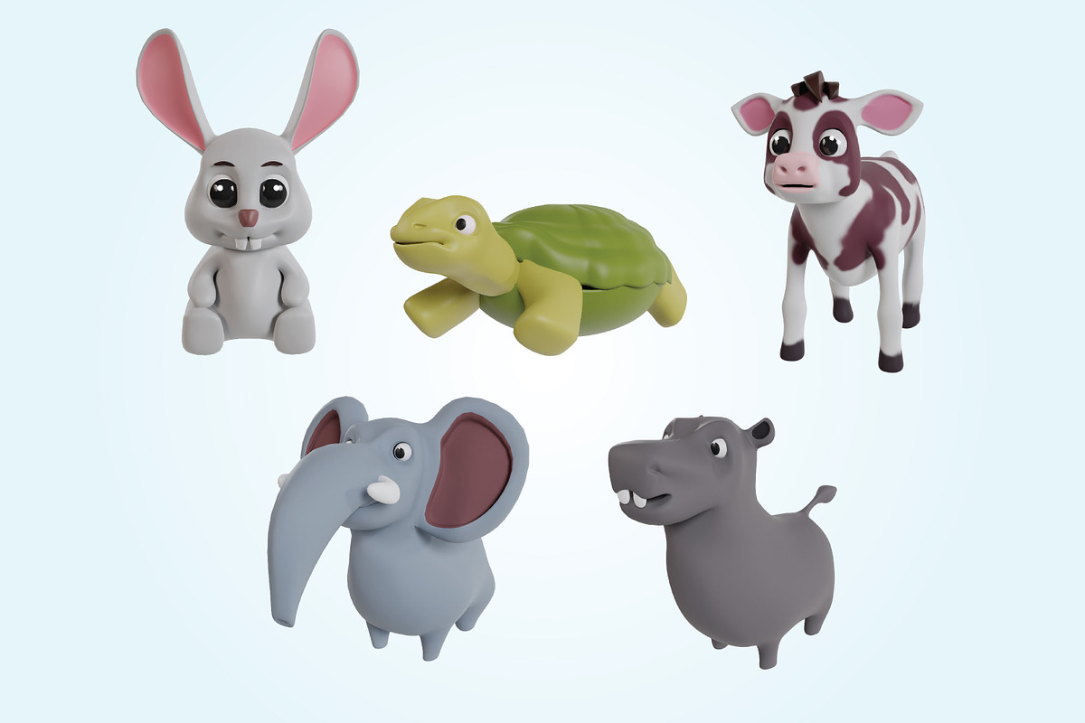15 cute chibi animal 3d icons, an Animal 3D Model by Guavanaboy (Photo 5 of 6)
