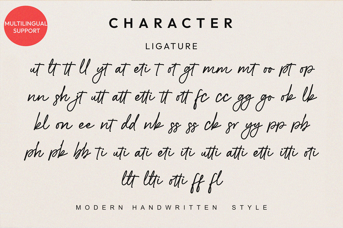 Saffron Handwritten Script Font, a Handwritten Font by Muwatta Studio (Photo 7 of 8)