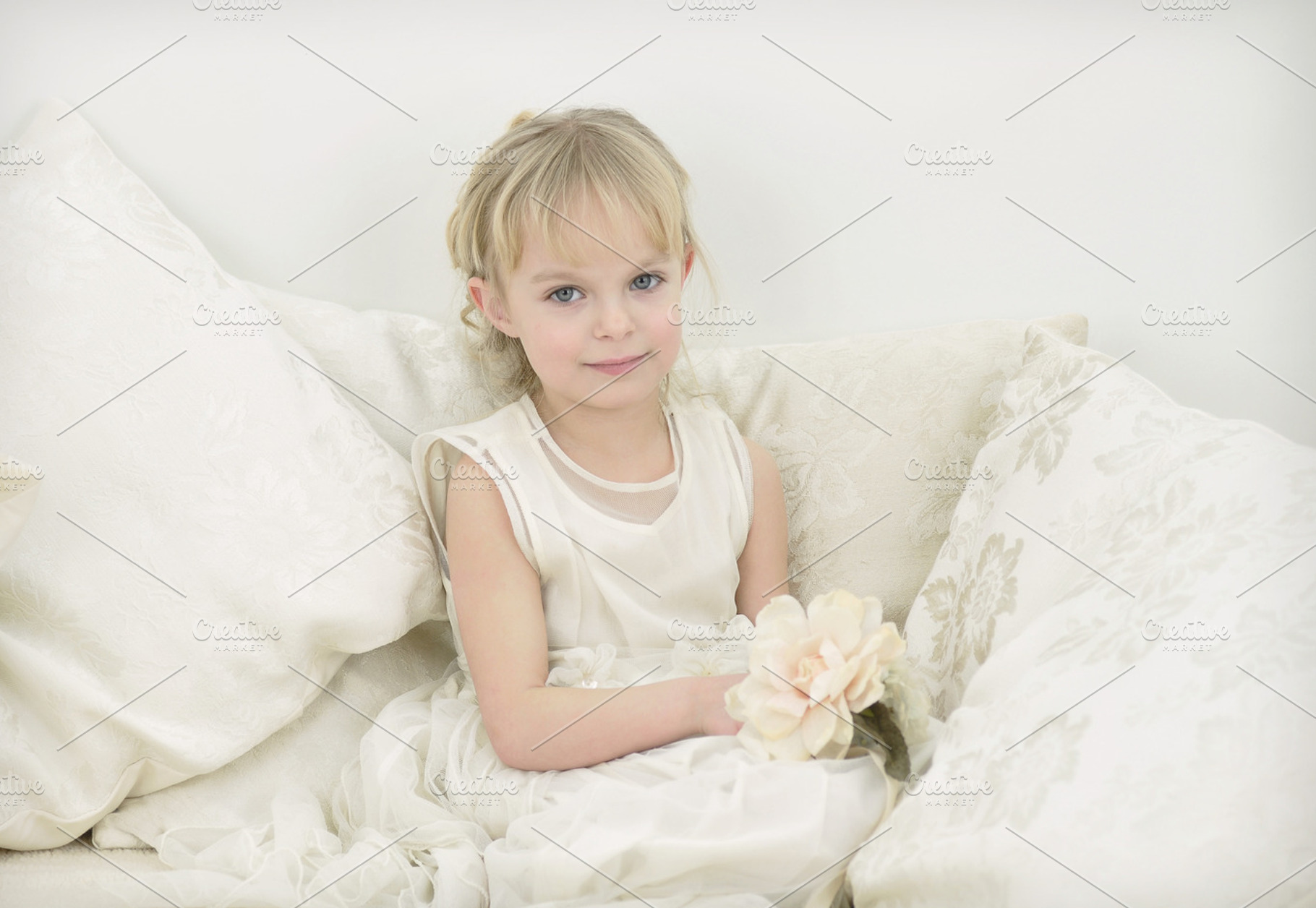 Pretty Girl In White  ONE, a Person Photo by Carolyn Sandstrom Art