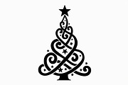 Festive Swirl Xmas Tree Bundle, an Illustration by yasushie (Thumbnail 2 of 21)