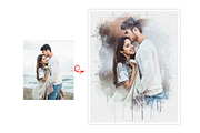 Dreamy Couple Watercolors Effect, an Action Add-On by MRI STUDIO (Thumbnail 12 of 21)