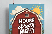 House Party Invitation Template, a Flyer Template by MightyDesign (Thumbnail 2 of 8)