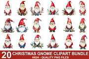 Christmas Gnome Clipart Bundle, an Illustration by crative8112 (Thumbnail 1 of 10)