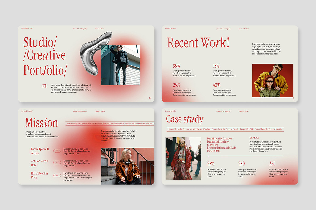 Persona Portfolio PowerPoint, a Presentation Template by Premast (Photo 2 of 4)