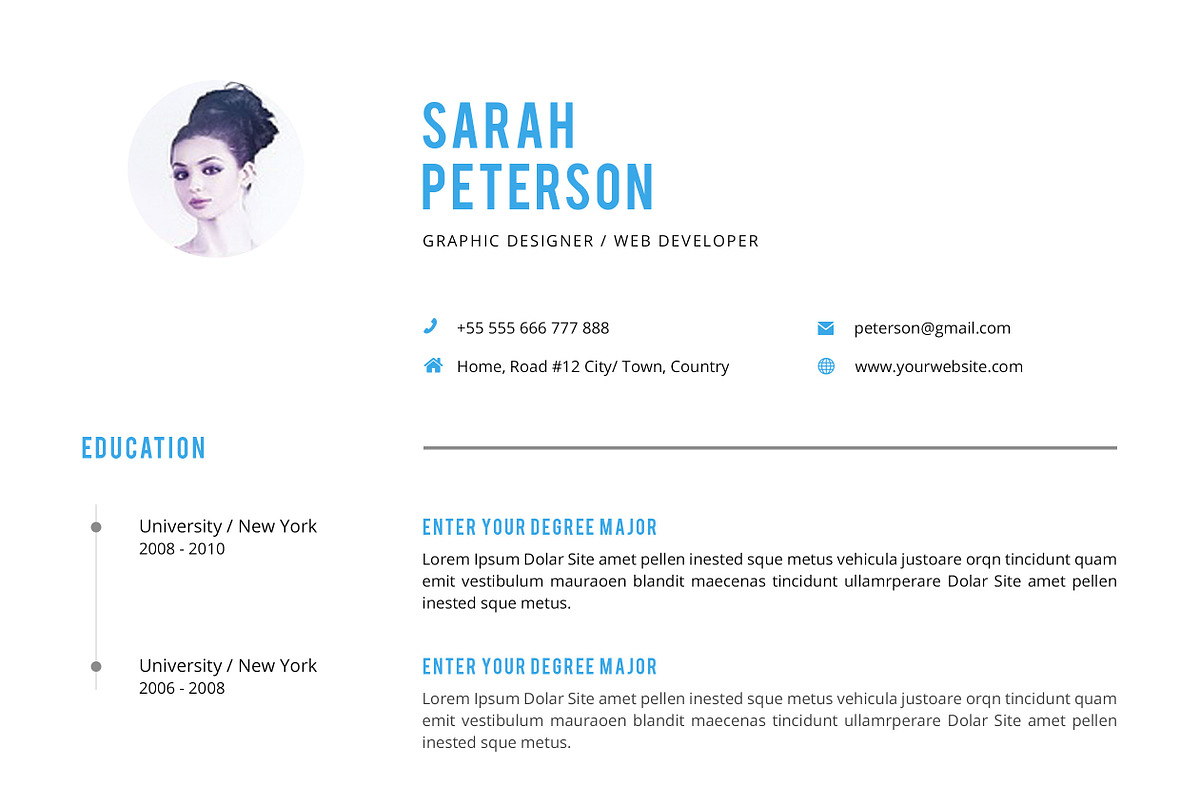 Clean Resume/CV, a Resume Template by SlideCo (Photo 4 of 5)