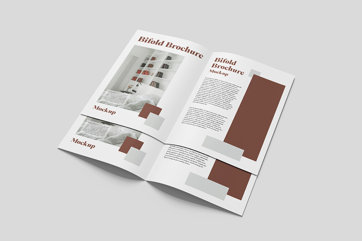 Professional Bifold Brochure Mockup, an Advertising Mockup by Indah (Photo 2 of 6)