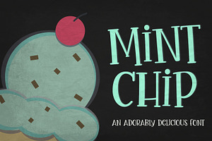 Mint Chip Font Vectors